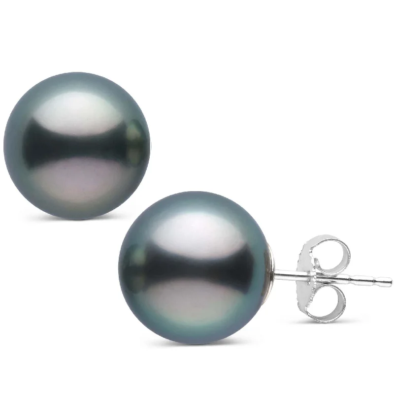 11.0-12.0 mm AAA Tahitian Pearl Stud Earrings