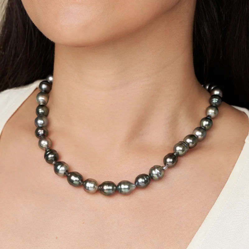 8.2-10.3 mm AAA Tahitian Baroque Pearl Necklace