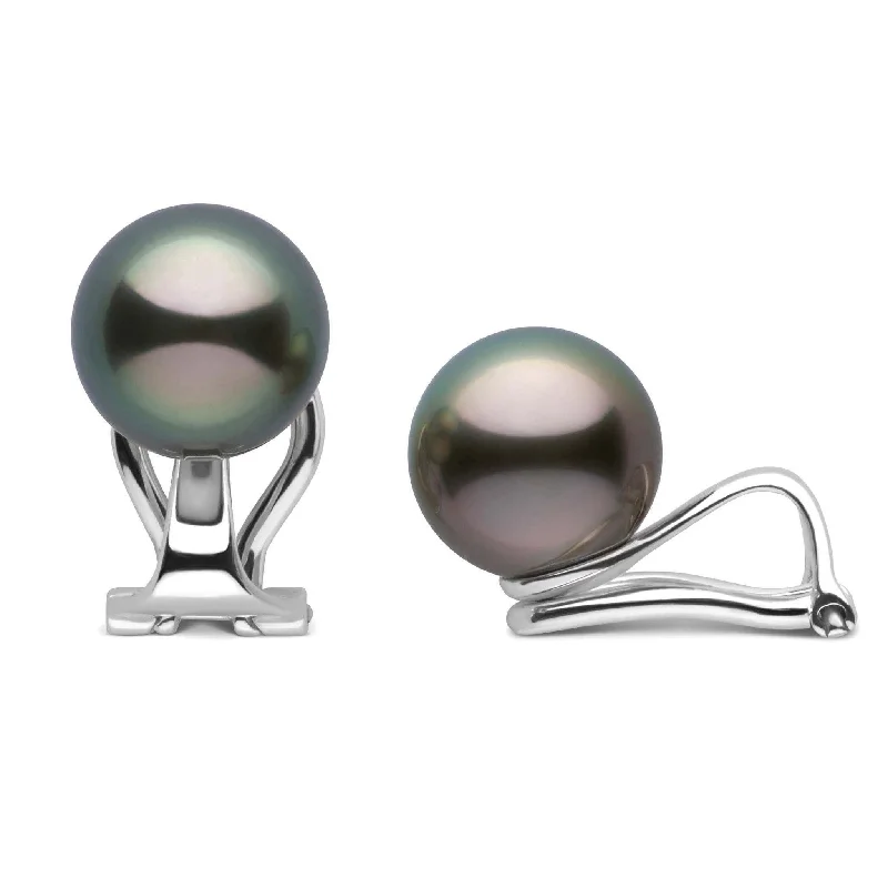 Clip Collection Tahitian 8.0-9.0 mm Pearl Stud Earrings