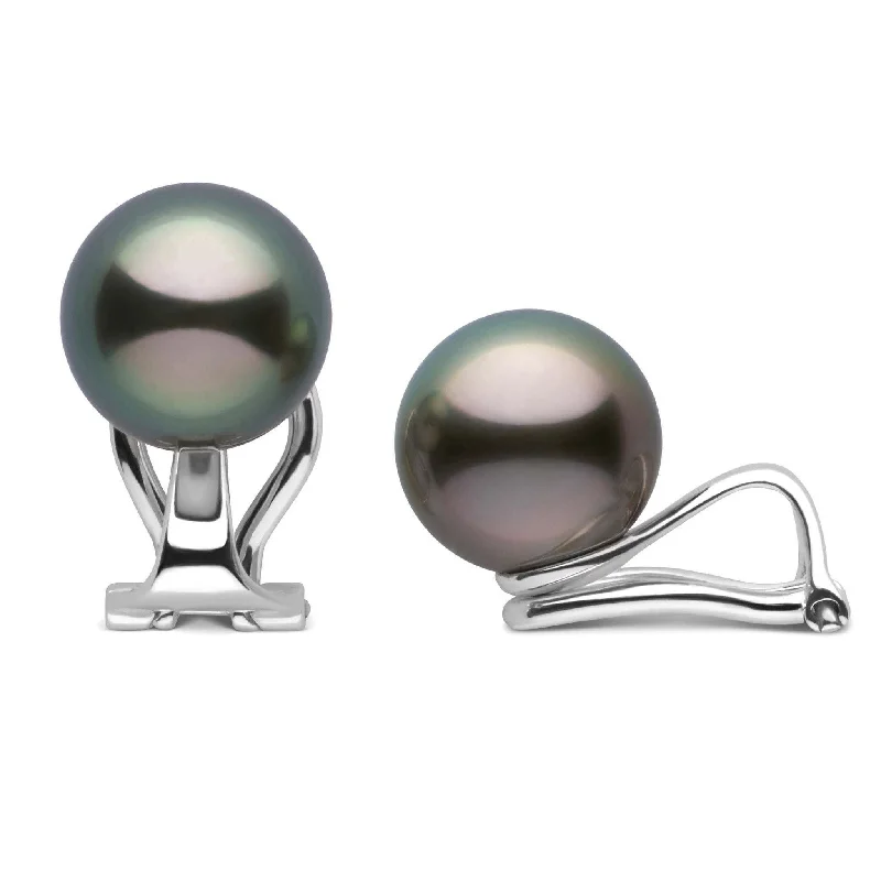 Clip Collection Tahitian 9.0-10.0 mm Pearl Stud Earrings