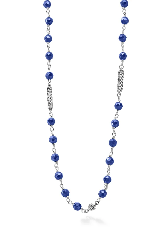 LAGOS Caviar Icon Ultramarine Ceramic Beaded Necklace