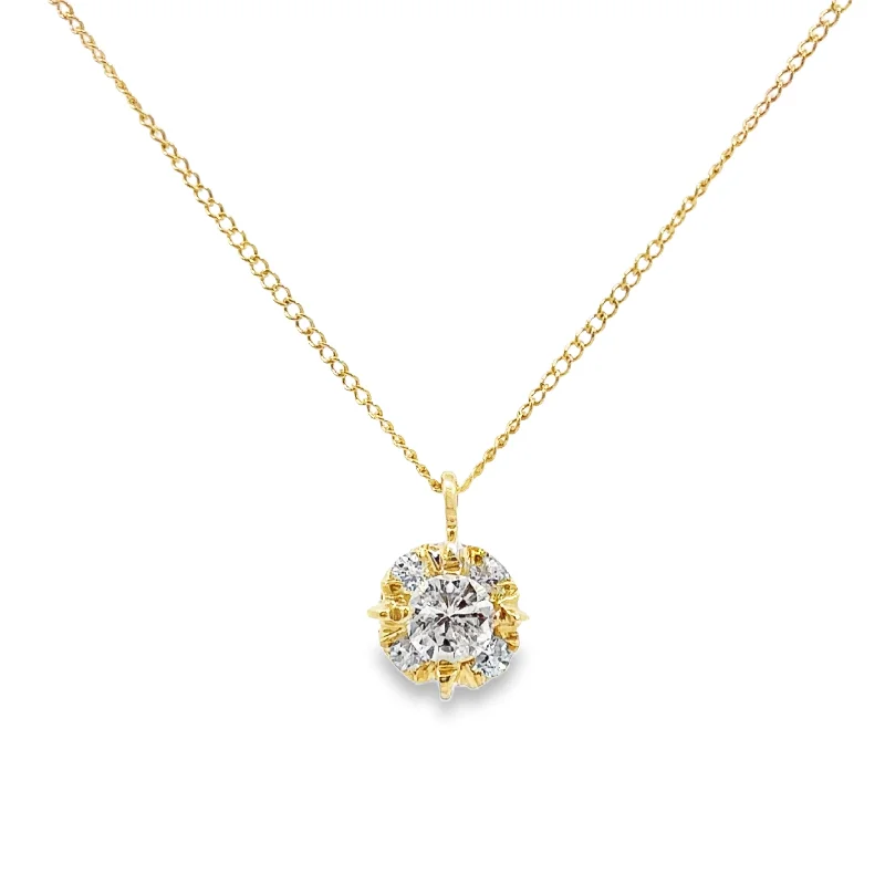 Yellow Gold Diamond Fashion Pendant