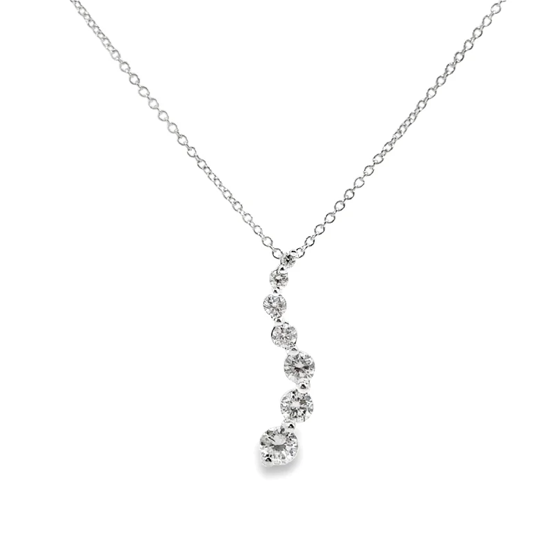 White Gold Diamond Journey Pendant