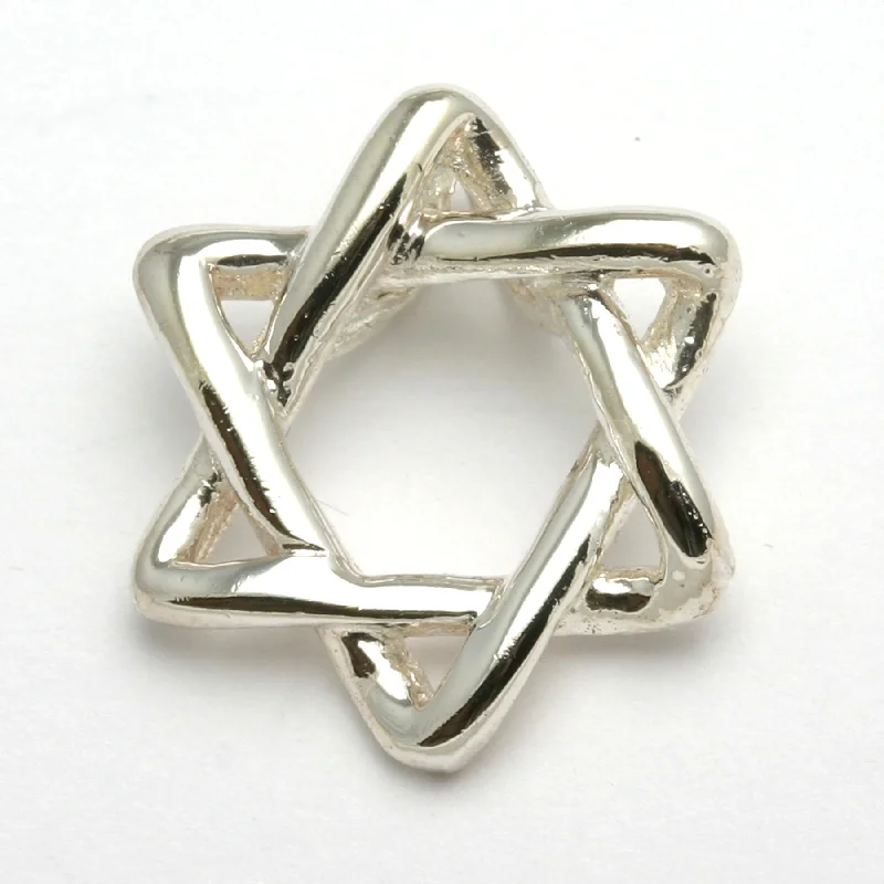 Sterling Silver Star of David Pendant Slide