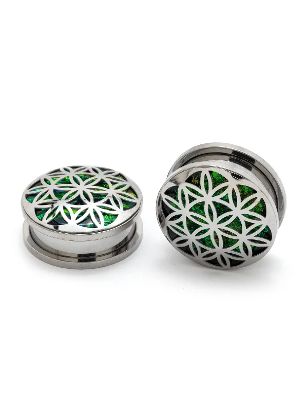 Kaleidoscope Threaded Steel Plugs