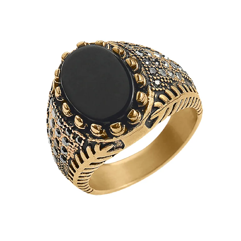 Optima Onyx Men's Ring