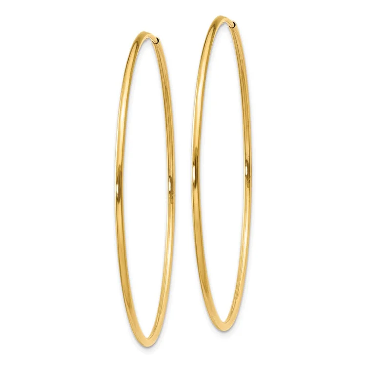 14k 1.25mm Endless Hoop Earring