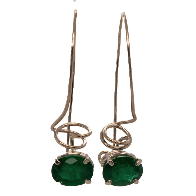 Emerald JBG French Wire Earrings