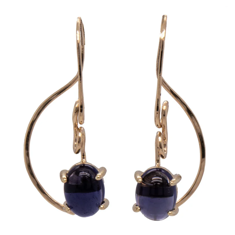 JBG Legacy Iolite Simple Seaweed Earrings