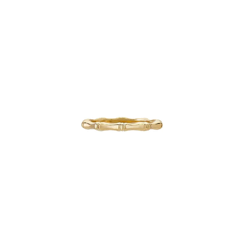 8 Karat Yellow Gold Bamboo band