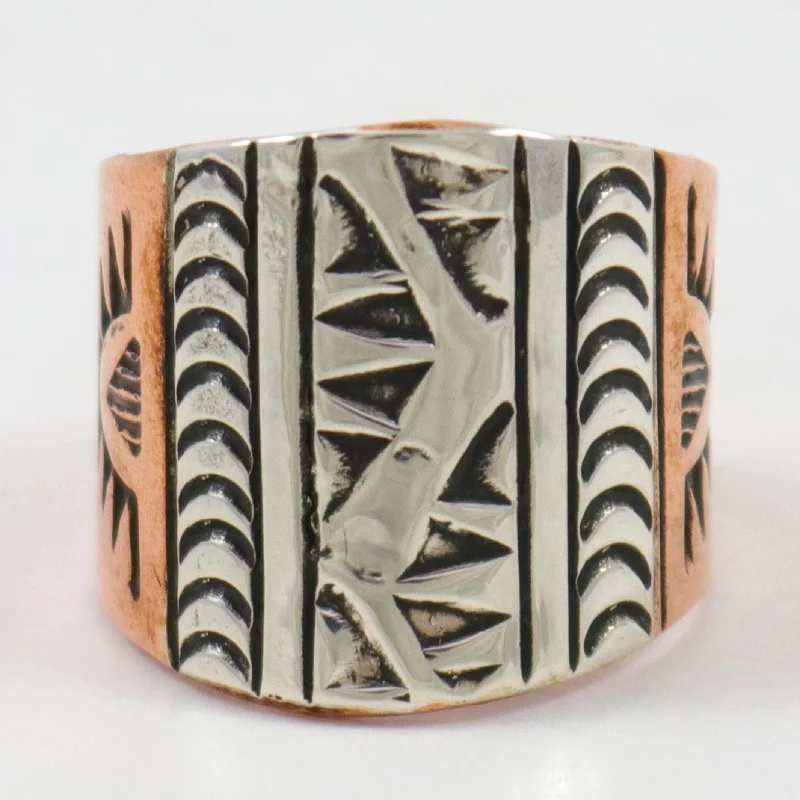 Silver and Copper Ring