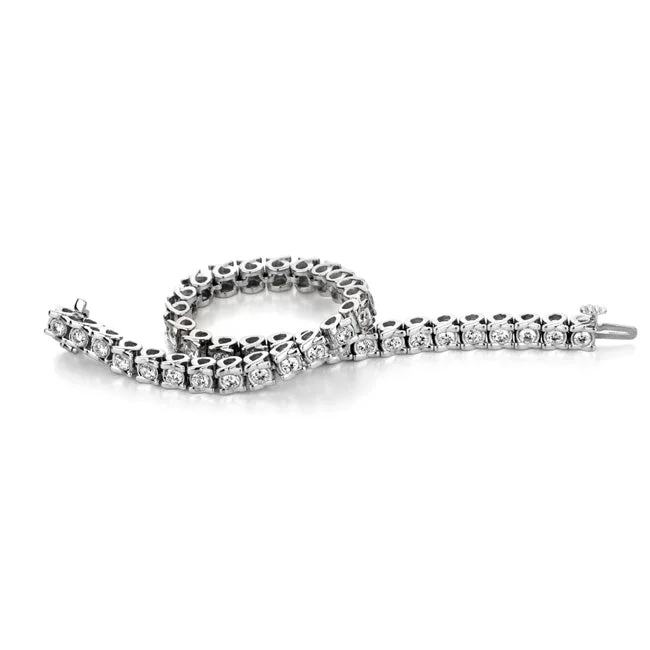 2-1/3 CTW Diamond 8-inch Tennis Bracelet in 10KT White Gold