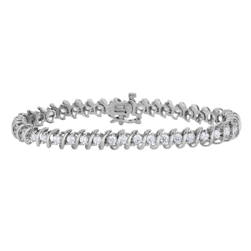 2 CTW Diamond 7-inch Tennis Bracelet in 10KT White Gold