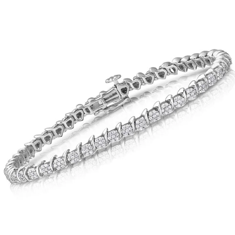 2 CTW Diamond 7-inch Tennis Bracelet in 10KT White Gold