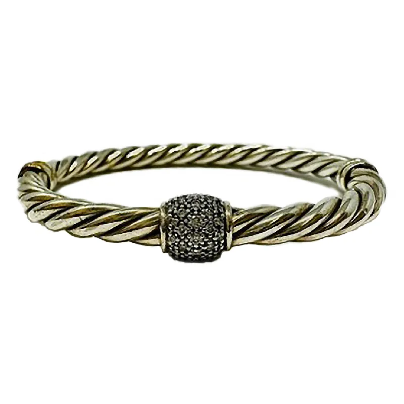 David Yurman Diamond Metro Cable Bracelet