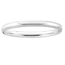 Kiddie Kraft Sterling Silver 5.25-inch Bangle Bracelet